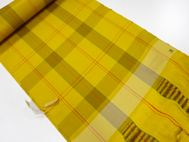 JAPANESE KIMONO / ANTIQUE BOLT FOR KIMONO / SILK / TSUMUGI